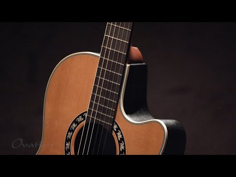 Ovation E-akustisk klassisk gitarr Classic Nylon Legend Mid Cutaway - Natural (1773AX-4-G)