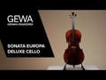 GEWA Sonata Europa Deluxe cello 4/4, justerad, massarandubastråke, väska