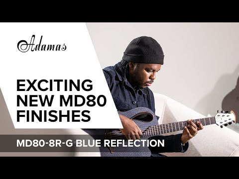 Adamas E-akustiska Gitarrer Adamas MD80-NWT Mid-Depth Contour Cutaway - NWT Blue Reflection (MD80-8R-G)