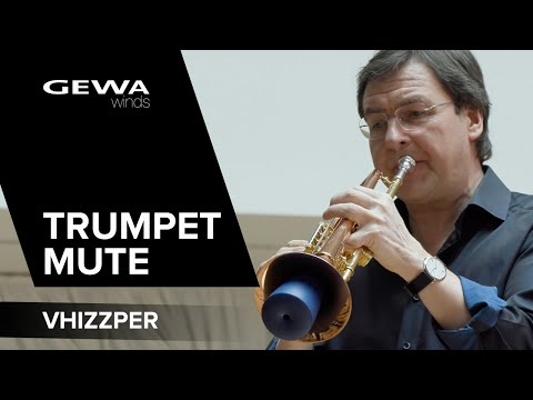 VHIZZPER Warm-Up Mute övningsmute för trumpet, röd