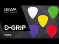 D-Grip Janicek Jazz B plektrum, 1,18 mm, rött, 6 st.