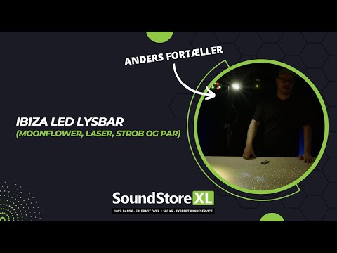 Ibiza LED Lightbar Moonflower, Laser och Strobe