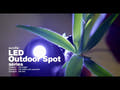 EUROLITE LED Outdoor Spot 15W RGBW QuickDMX med markspjut
