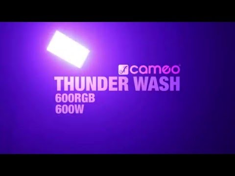 Cameo THUNDER® WASH 600 W - 3-i-1 strobe-, blinder- och wash-ljus 648 x 0,2 W vitt ljus