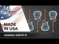 Adamas E-akustiska Gitarrer 2087GT Deep Contour Cutaway - omvänd blå burst (2087GT-8-G)