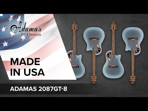 Adamas E-akustiska Gitarrer 2087GT Deep Contour Cutaway - omvänd blå burst (2087GT-8-G)