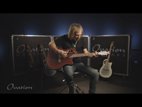Adamas E-akustiska Gitarrer 2087GT Deep Contour Cutaway - omvänd röd burst (2087GT-2-G)