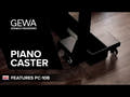 GEWA pianohjulsats PC-10B - Par