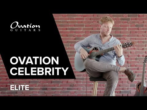 Ovation E-akustisk Gitarrer Celebrity Elite Mid Cutaway - Omvänd blå burst (CE44-RBB-G)