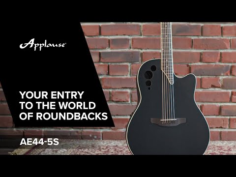 Applause E-akustisk Gitarrer AE44II Mid Cutaway - Svart satin (AE44-5S)