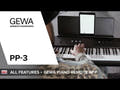GEWA portabelt piano PP-3 - PP-3-stativ