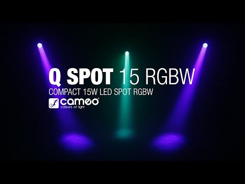 Cameo Q-SPOT 15 RGBW WH - Kompakt spotljus med 15W RGBW LED i vitt kabinett