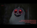 Halloweenfigur spöket Peter, animerad, 90 cm