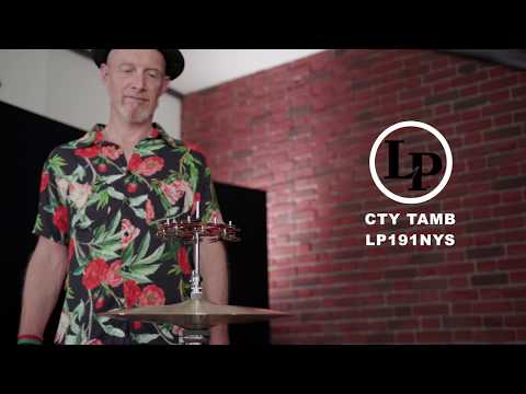 Latin Percussion tamburin City Hi-Hat Jingle Ring - dubbel rad (LP191NYD)