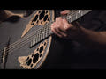 Adamas E-akustiska Gitarrer ADAMAS U581T-FM Mid-Depth Non-Cutaway - svart satin koppar metal flake (U581T-FM-G)