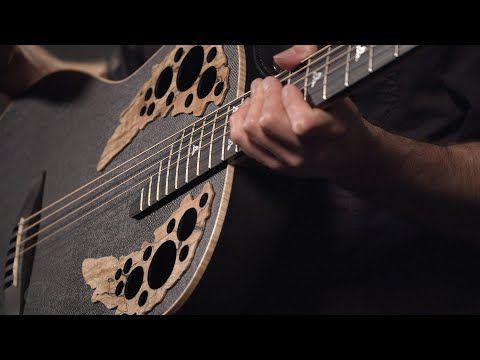 Adamas E-akustiska Gitarrer ADAMAS U581T-FM Mid-Depth Non-Cutaway - svart satin koppar metal flake (U581T-FM-G)