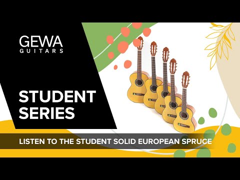 GEWA klassisk gitarr Student massivt lock - 3/4 Natur