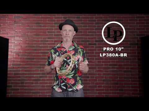 Latin Percussion tamburin Pro 10 in enradig tamburin - mässing (LP380A-BR)