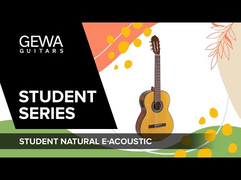 GEWA klassisk gitarr Student Natural - 4/4-storlek natur