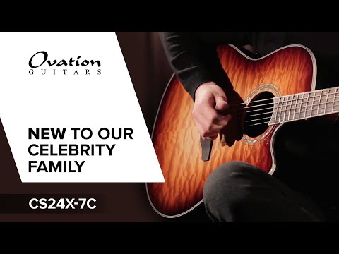 Ovation E-akustisk Gitarrer Celebrity Standard Plus Mid Cutaway - Cognac burst, blank (CS24X-7C-G)