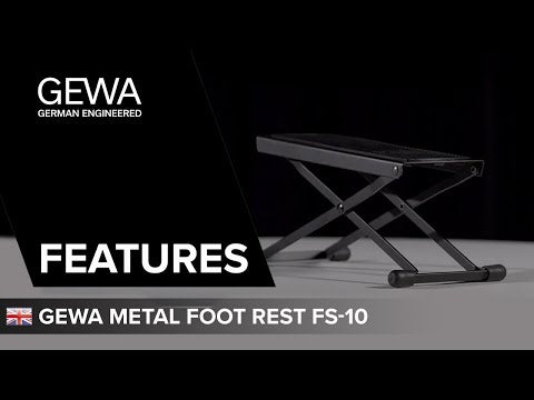 GEWA fotstöd FS-10BL för gitarrist, blå