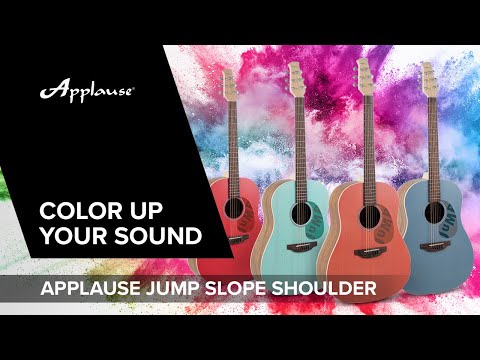 Applause akustisk Gitarrer dreadnought med sluttande skuldra - Persika (AAS-69-O)