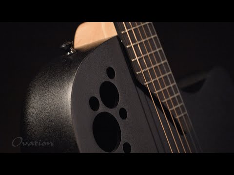 Ovation E-akustisk Gitarrer Elite TX Deep Contour Cutaway - Svart texturerad (2078TX-5-G)