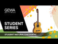 GEWA klassisk gitarr Student Natural - 1/4-storlek natur