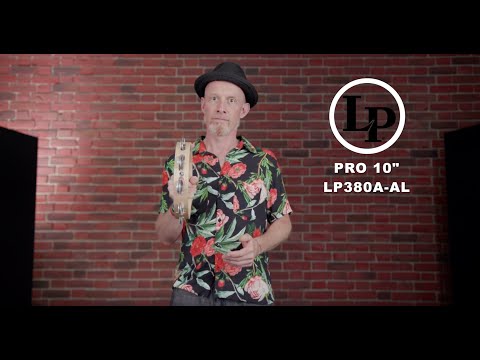 Latin Percussion tamburin Pro 10 in enkelradig tamburin – aluminium (LP380A-AL)