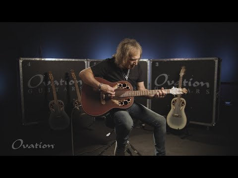 Adamas E-akustiska Gitarrer 1687GT Deep Non-Cutaway - omvänd röd burst (1687GT-2-G)