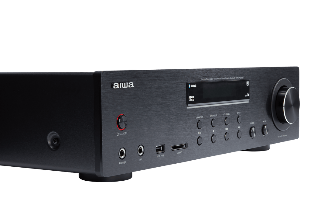 AIWA AMT-130 Förstärkare Svart – 120W, Bluetooth & Phono