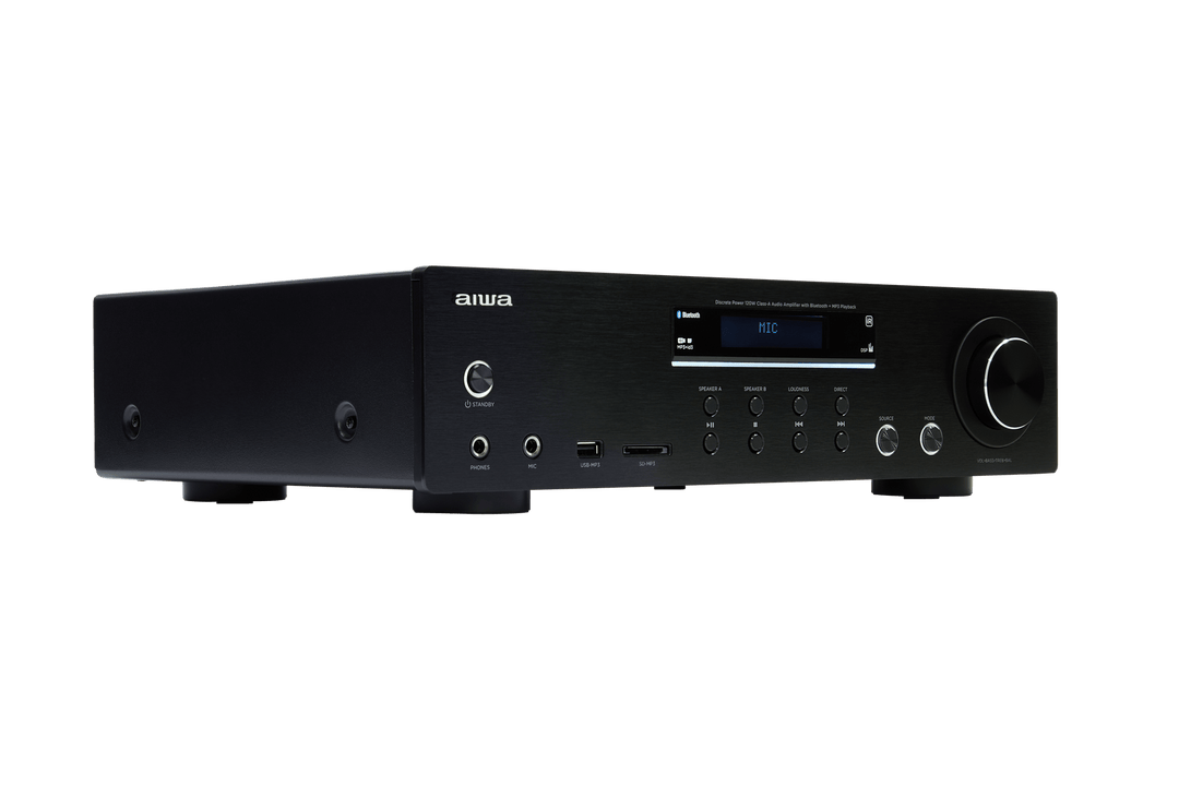 AIWA AMT-130 Förstärkare Svart – 120W, Bluetooth & Phono