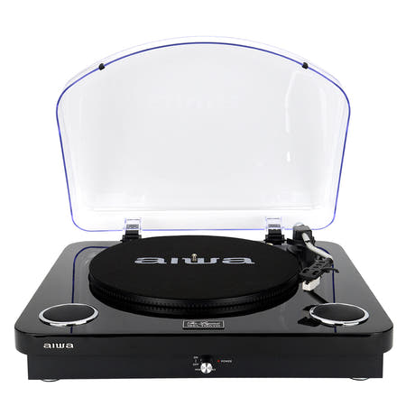 AIWA LPS-25 Skivspelare – Bluetooth, USB & FM, svart