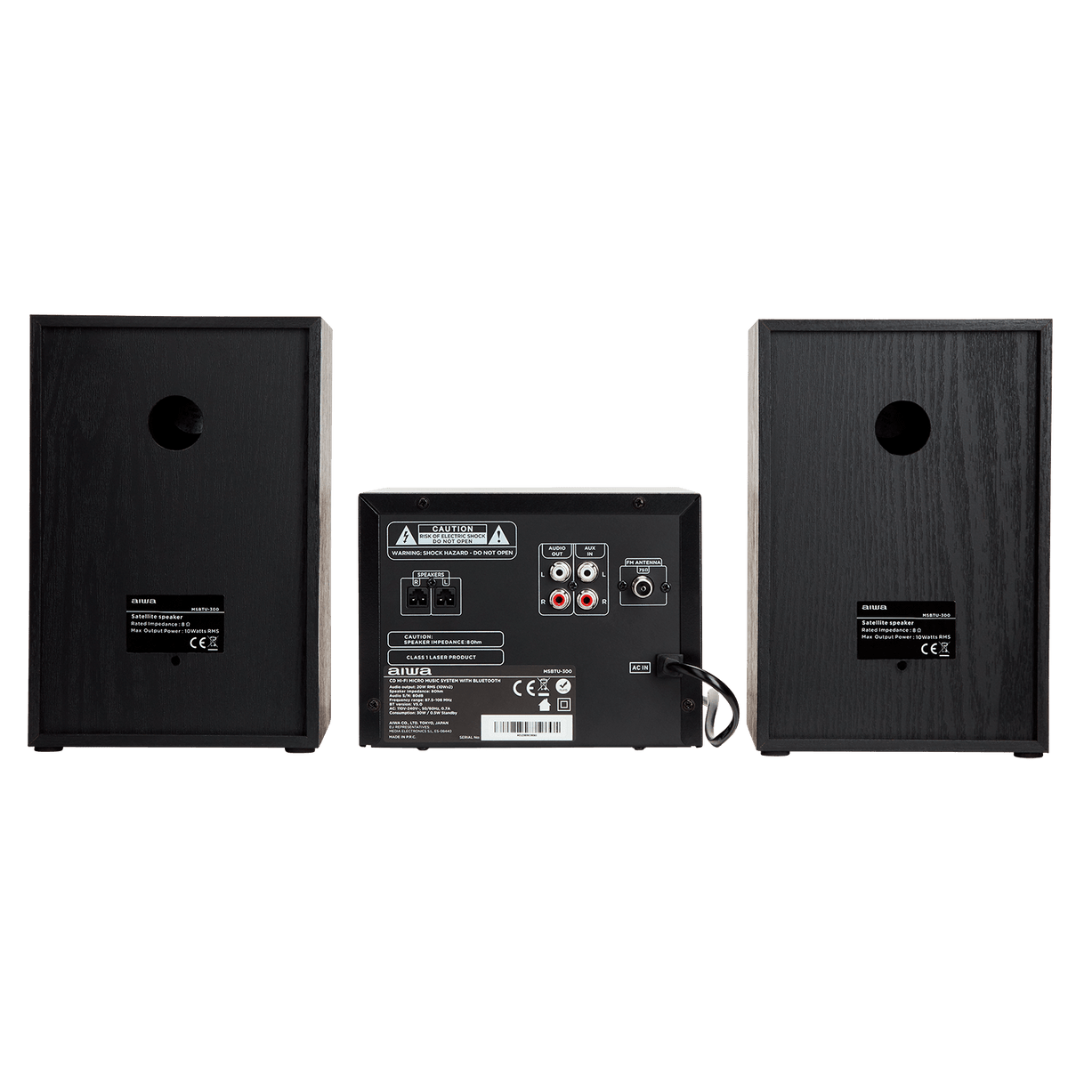 AIWA MCBT-350 Micro Hi-Fi-anläggning 20 W med Bluetooth, CD, FM och USB
