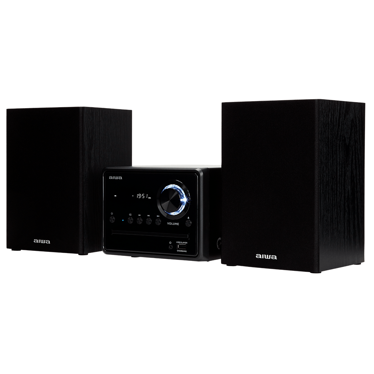 AIWA MCBT-350 Micro Hi-Fi-anläggning 20 W med Bluetooth, CD, FM och USB