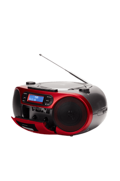 AIWA RC-300 Boombox med CD, Kassette, DAB+, Bluetooth og USB, rød