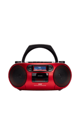 AIWA RC-300 Boombox med CD, Kassette, DAB+, Bluetooth og USB, rød