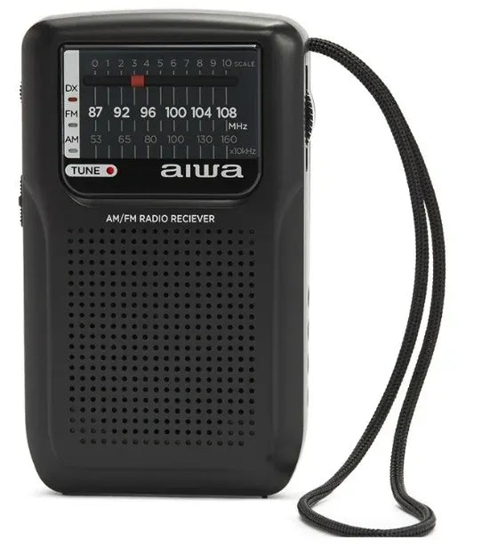 AIWA RS-20 Fickradio med AM/FM, FM DX och hörlurar