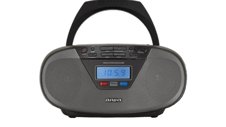 AIWA CDT-200 Boombox – CD, Bluetooth, USB och FM-radio, svart