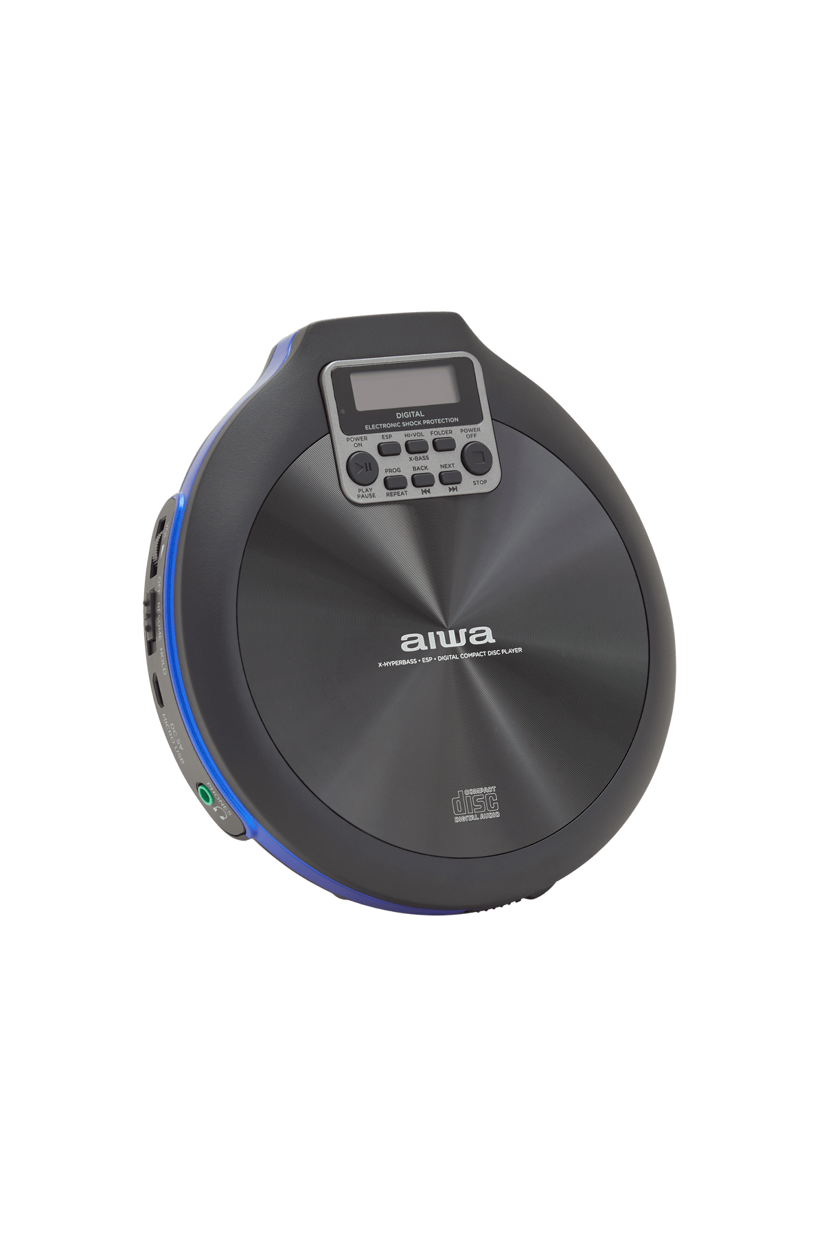 AIWA PCP-850 Bærbar CD-afspiller – MP3 & Anti-Shock, blå