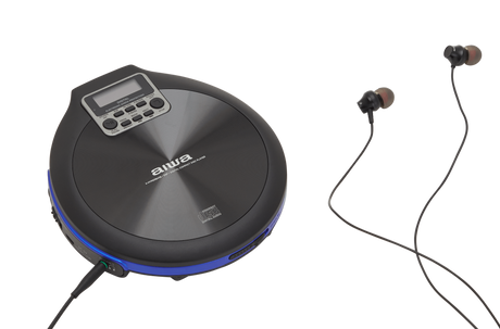 AIWA PCP-850 bärbar CD-spelare – MP3 & Anti-Shock, blå