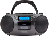 AIWA RC-250 Boombox – CD, kassett, Bluetooth och FM, svart