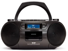 AIWA RC-300 Boombox med CD, Kassette, DAB+, Bluetooth og USB, Sort