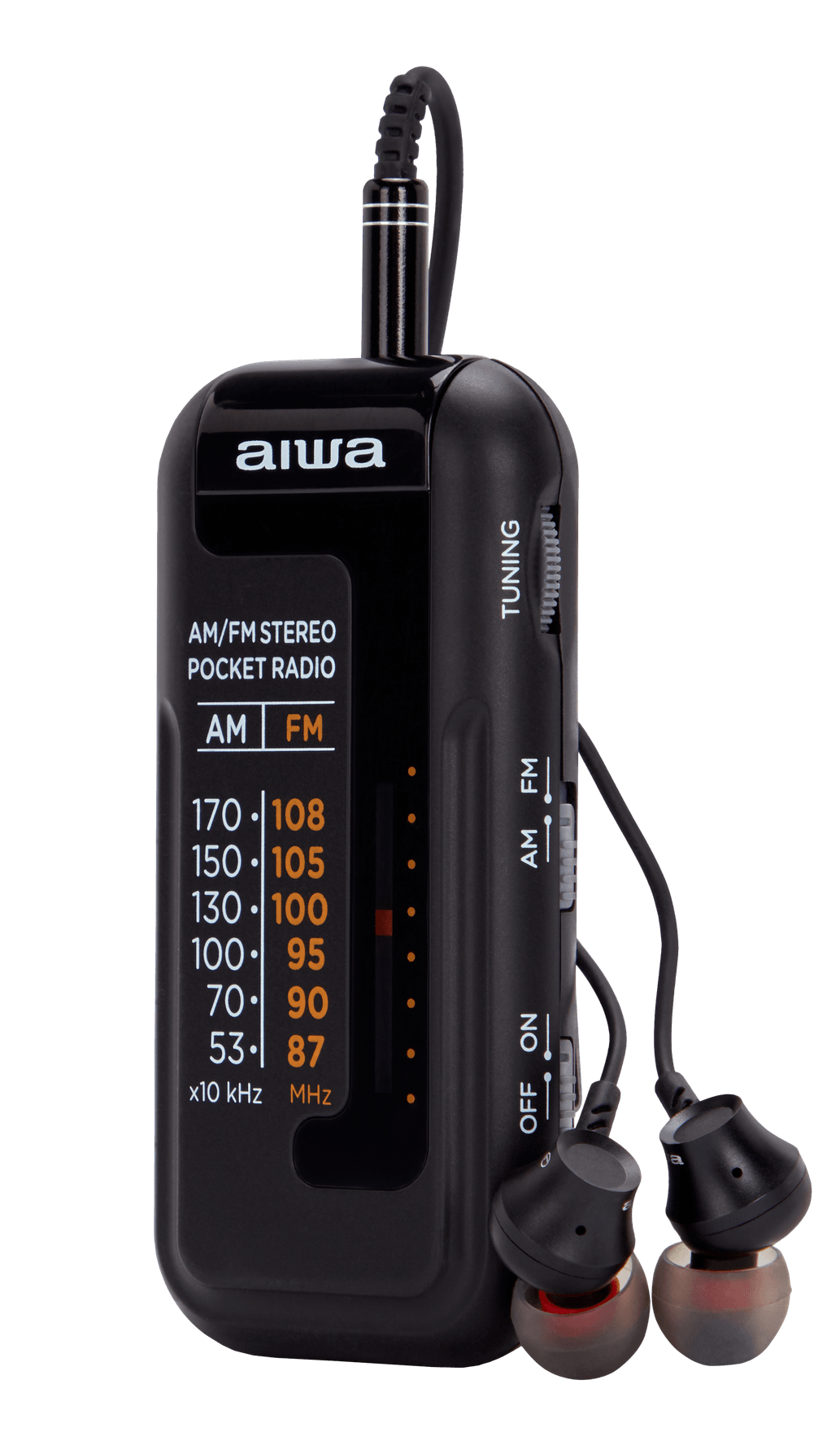 Aiwa RM-10BK bärbar radio, Svart