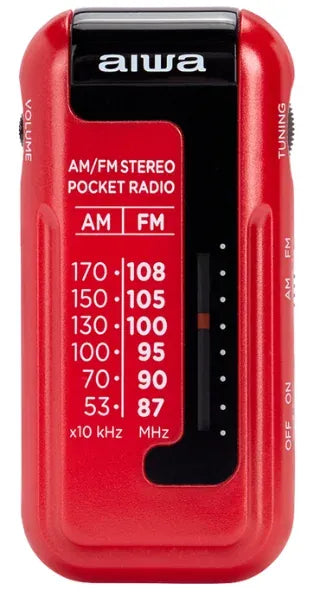 Aiwa RM-10RD bärbar radio, Röd