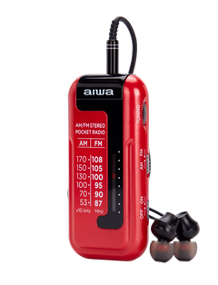 Aiwa RM-10RD bärbar radio, Röd