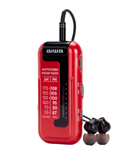 Aiwa RM-10RD bärbar radio, Röd