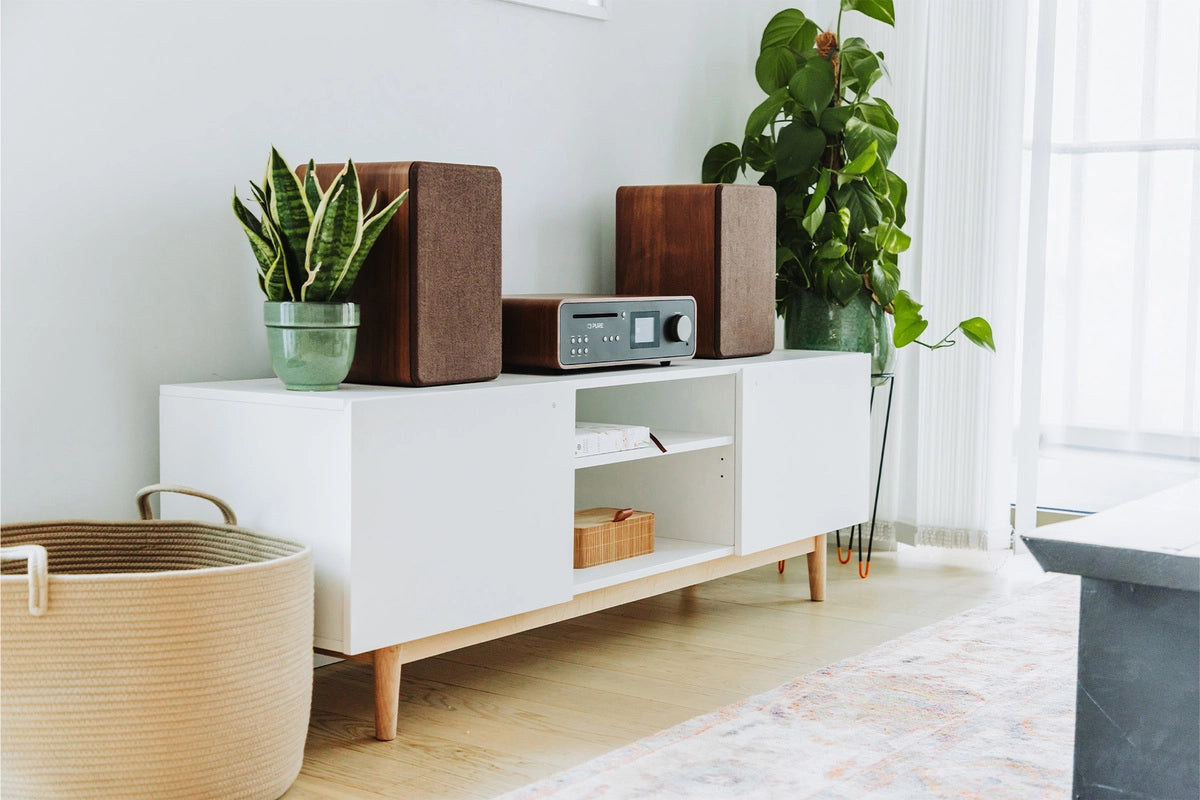 Pure Classic Stereo Hi-Fi-system – DAB+, CD, Bluetooth, 100W, valnöt