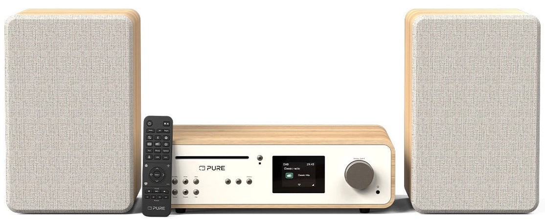Pure Classic Stereo Hi-Fi-system – DAB+, CD, Bluetooth, 100W, ek