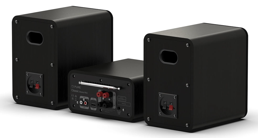 Pure Classic Stereo Mini Hi-Fi-system – DAB+, CD, Bluetooth, 40W, svart
